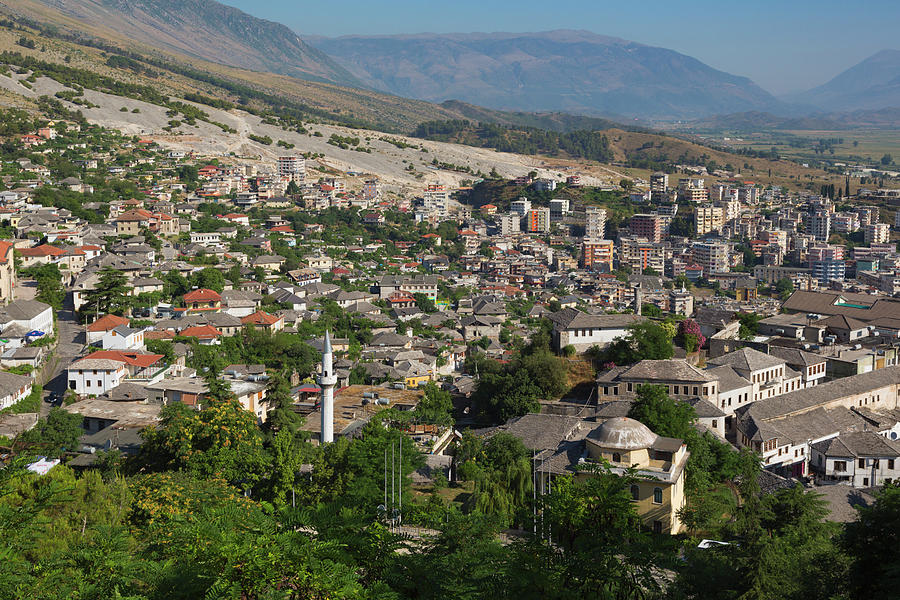 Architecture Photograph - Gjirokastra, Albania #1 by Ken Welsh