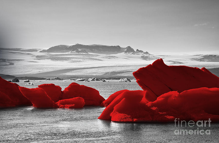 Nature Photograph - Glacier blood #2 by Fabian Roessler