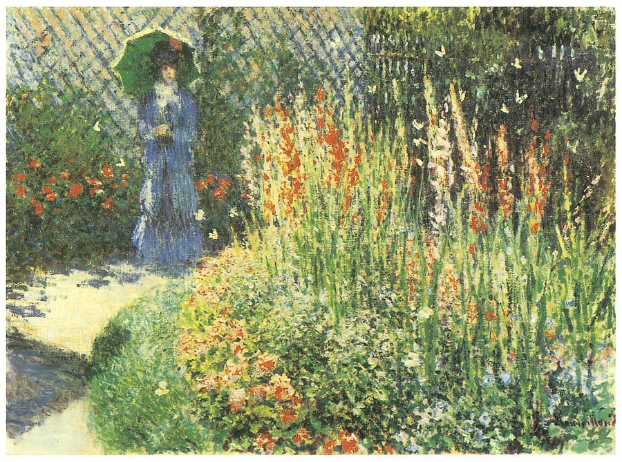 Claude Monet Painting - Gladioli #1 by Claude Monet