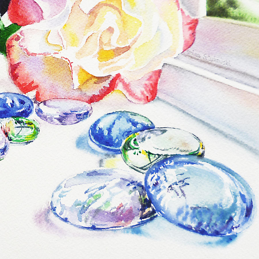 Glass Rocks #2 Painting by Irina Sztukowski