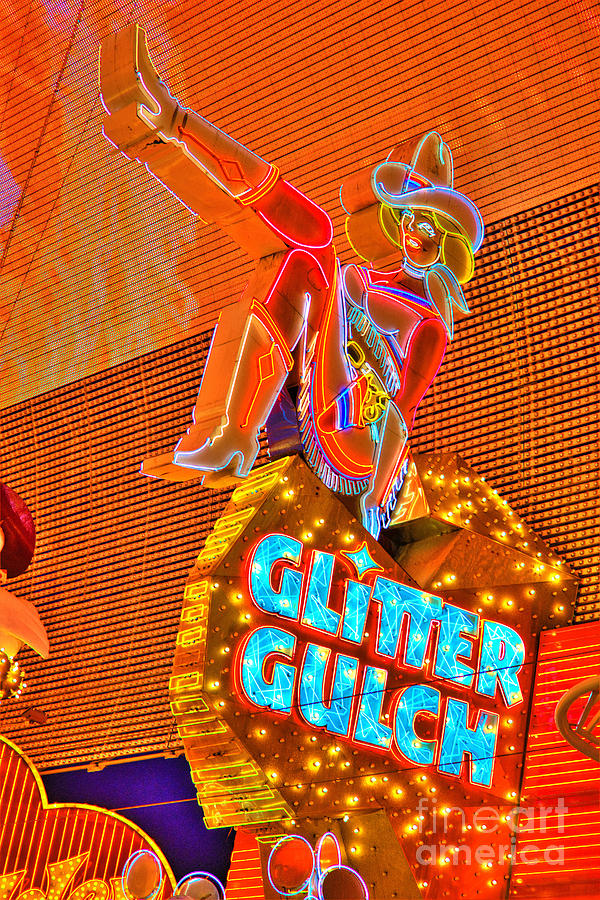 Las Vegas Photograph - Glitter Gulch  #1 by Rob Hawkins