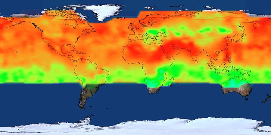 Global Co2 Concentrations Photograph by Nasa's Scientific Visualization ...