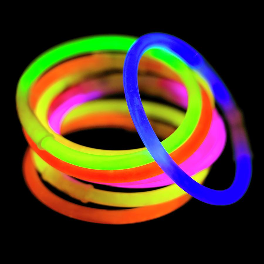 Glow Bracelets #1 Photograph by Science Photo Library