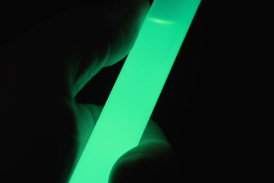 Glow Or Light Stick, Chemiluminescence #1 Photograph by Science Stock Photography