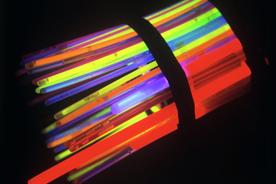 Glow Sticks #1 Photograph by David Hay Jones/science Photo Library