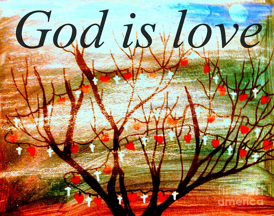 God is love  #1 Painting by Amanda Dinan