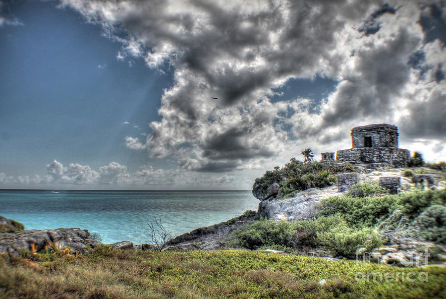 Mexico Photograph - God of Winds Temple - Tulum #1 by Ines Bolasini