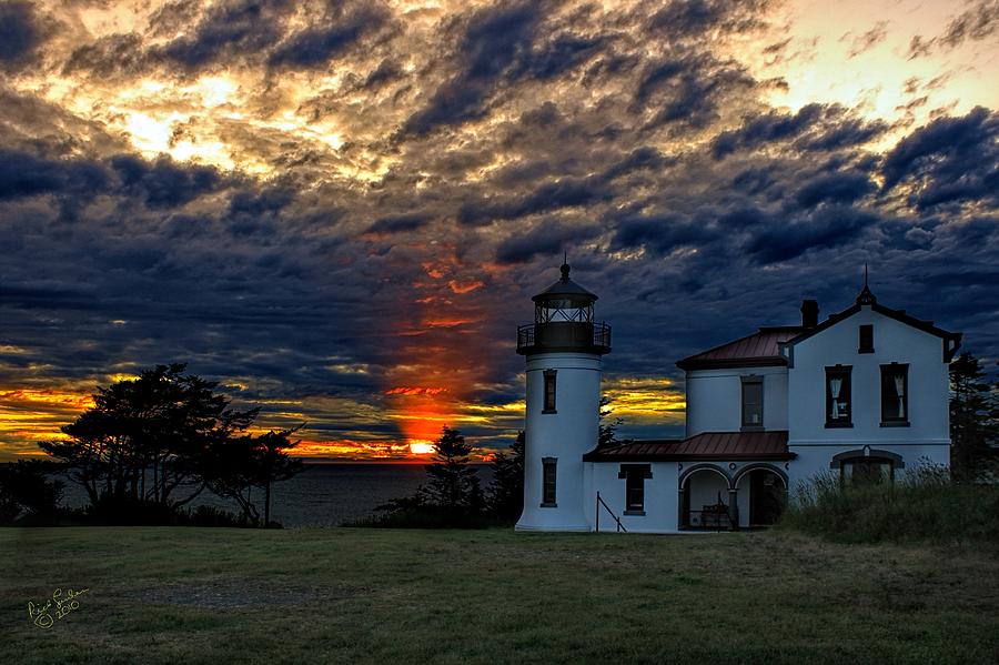Sunset Photograph - Gods Lighthouse by Rick Lawler