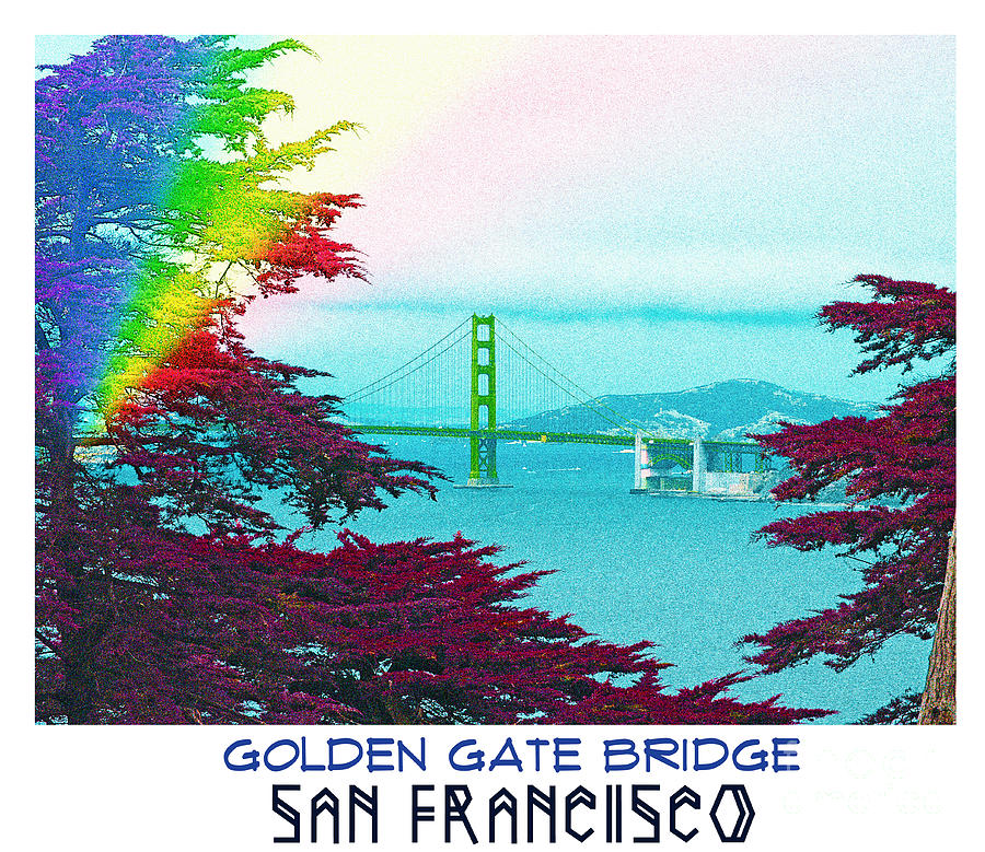 Golden Gate Bridge #1 Digital Art by Celestial Images