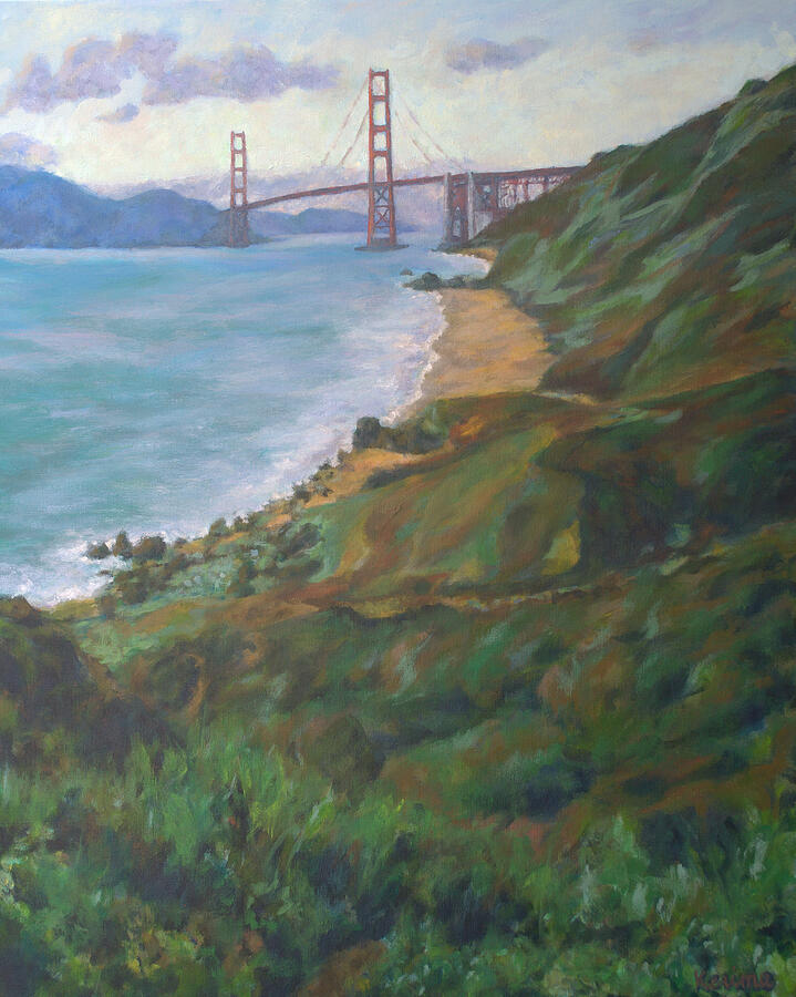 Golden Gate Bridge #2 Painting by Kerima Swain