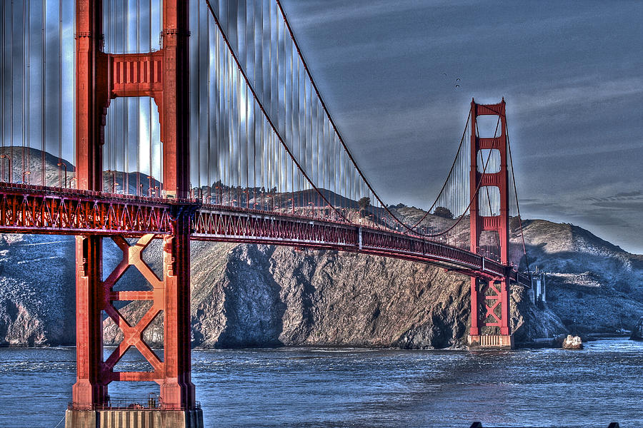 Golden Gate Bridge Over the Bay #1 Photograph by SC Heffner