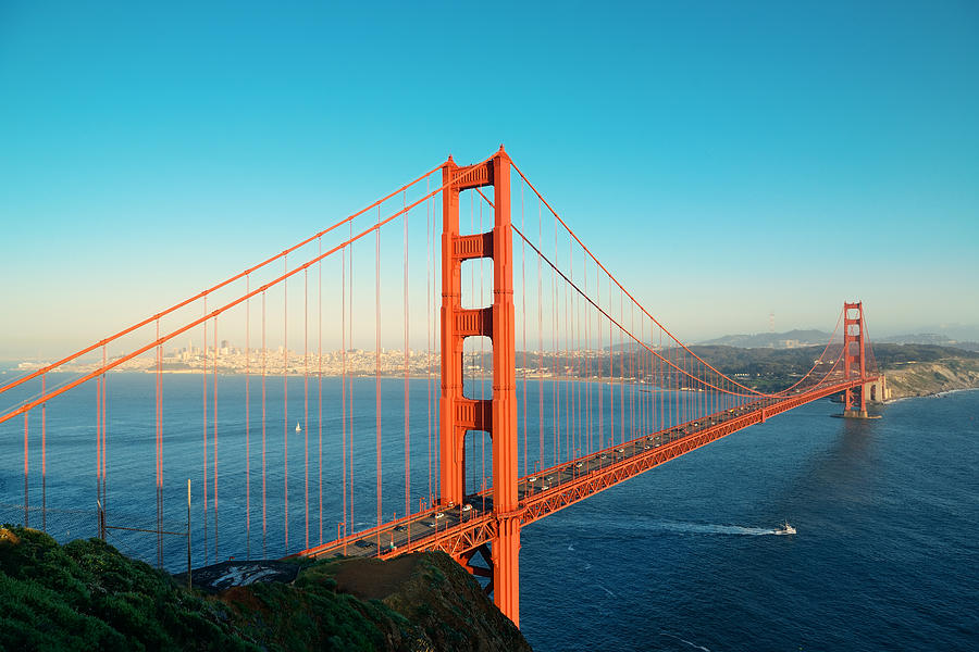 Golden Gate Bridge #1 Photograph by Songquan Deng