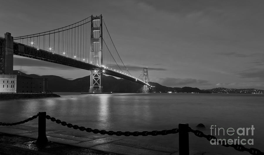 Golden Gate Bridge Photograph - Golden Gate Evening #1 by B Christopher