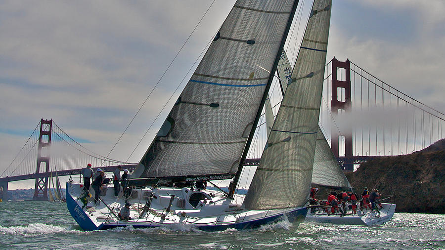 Golden Gate Sails #1 Photograph by Steven Lapkin