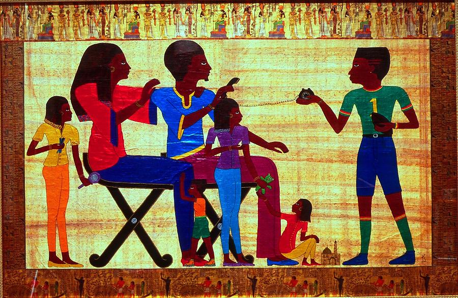Egyptian Painting - Golden Moments #2 by Karen Buford