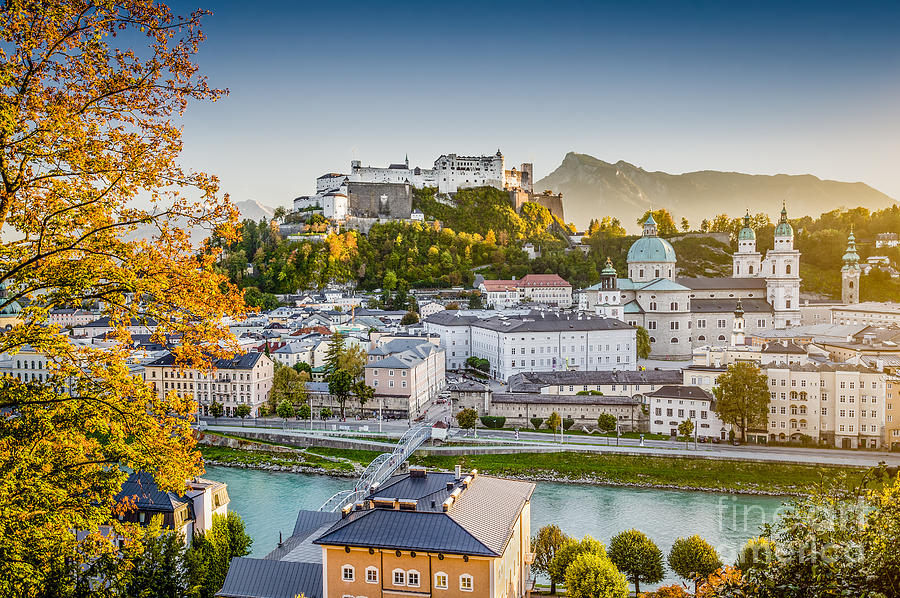 Golden Salzburg #1 Photograph by JR Photography