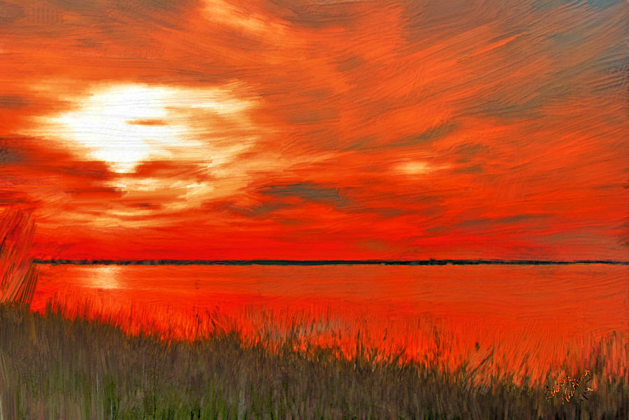 Sunset Painting - Golden Sunset #2 by Bruce Nutting