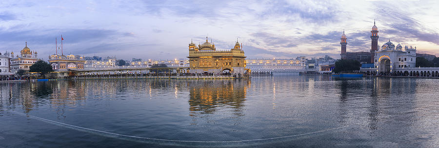 Golden Temple at dusk, Amritsar, India #1 Photograph by © Vincent Boisvert, all right reserved