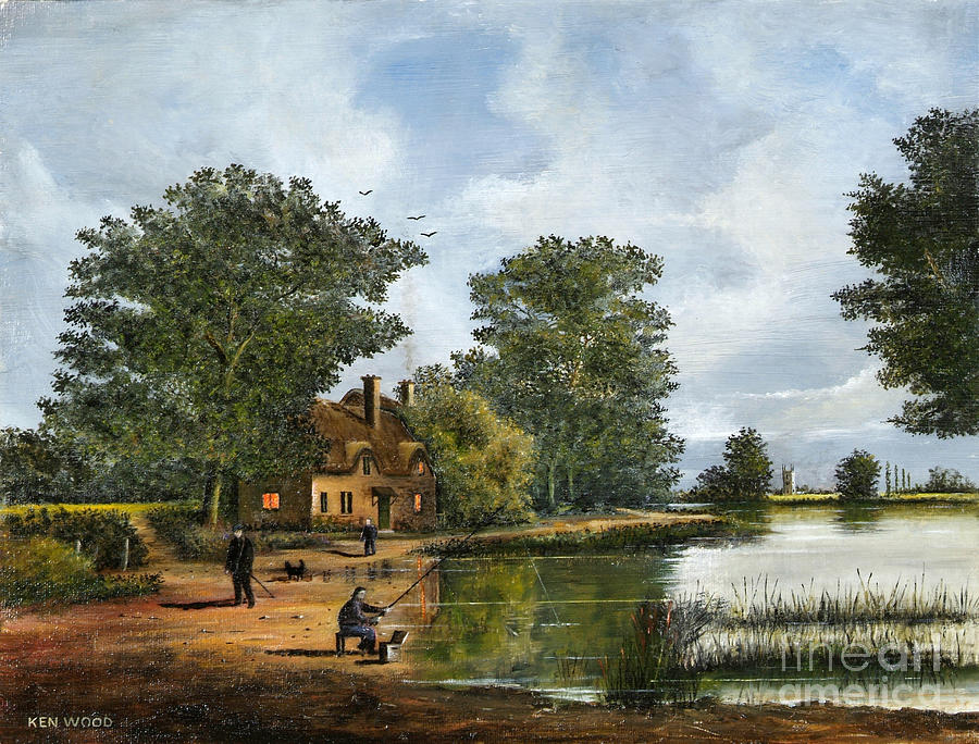 Gone Fishing - English Countryside Painting by Ken Wood
