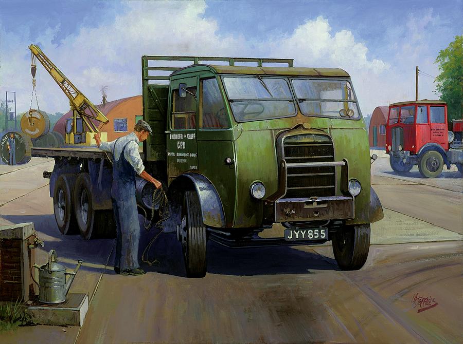 GPO Foden Painting by Mike Jeffries