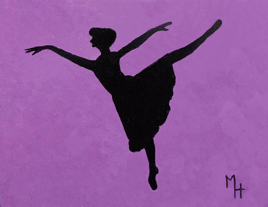 Graceful Arabesque #1 Painting by Margaret Harmon