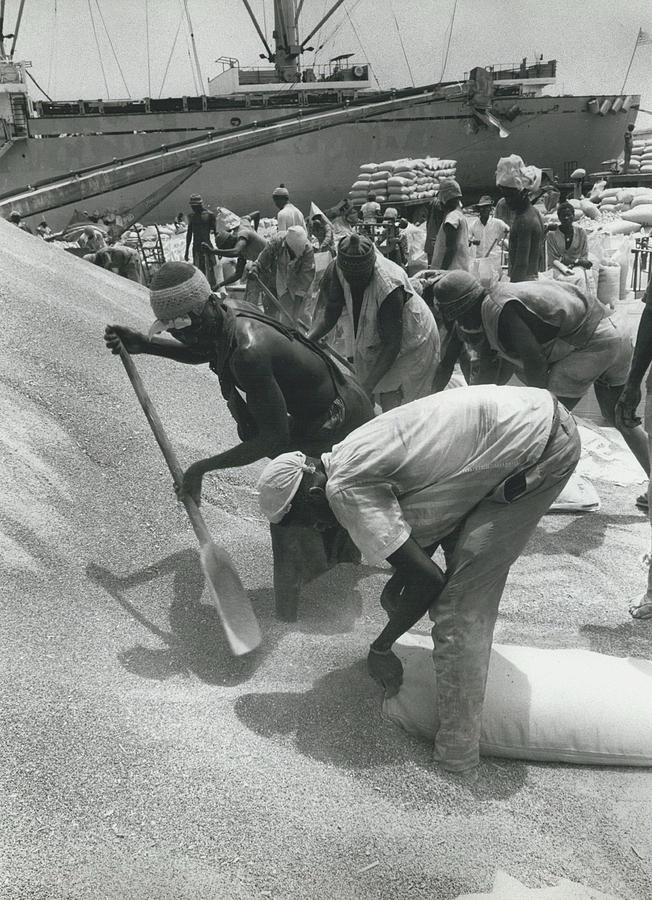 Grain Stockpiles At Dakar #1 Photograph by Retro Images Archive