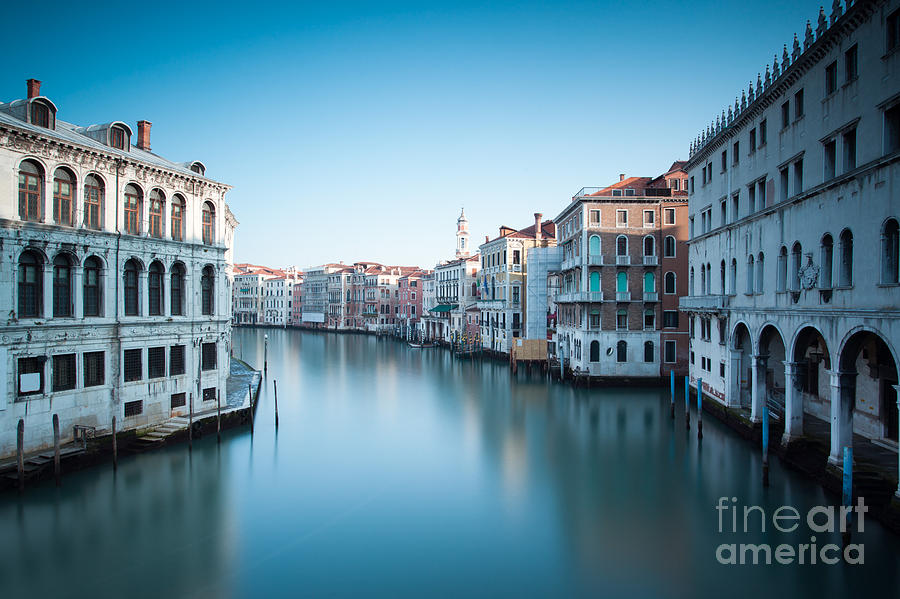 Grand canal at sunrise Venice Italy #1 Photograph by Matteo Colombo