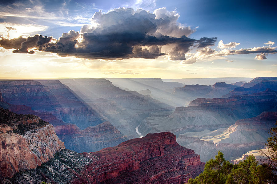 Grand Canyon Sun Rays Photograph by Van Allen Photography - Fine Art ...