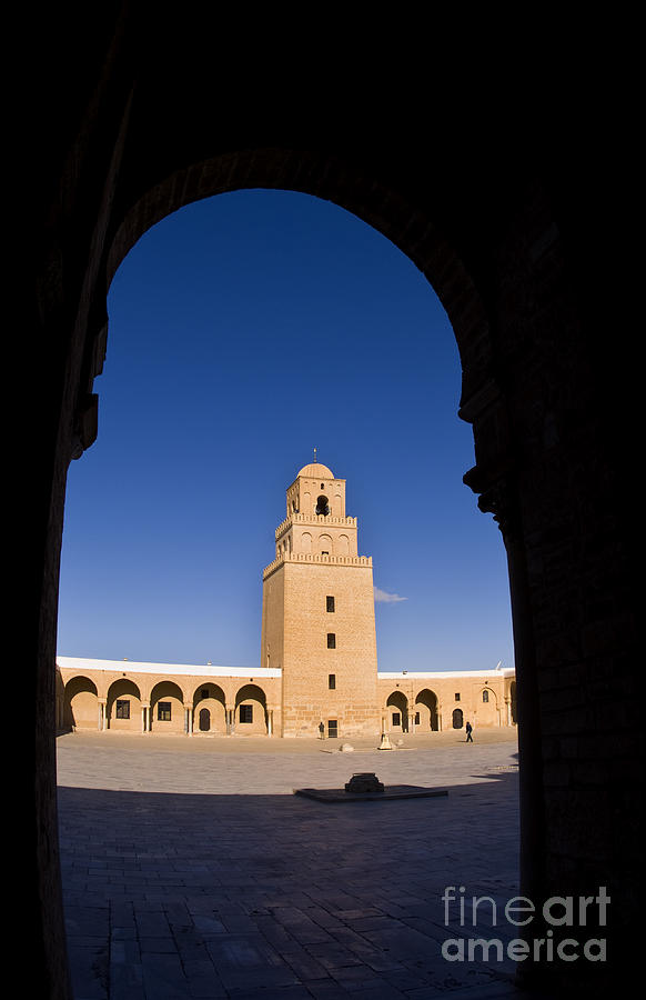 Grand Mosque Muslim, Tunisia #1 Photograph by Bill Bachmann