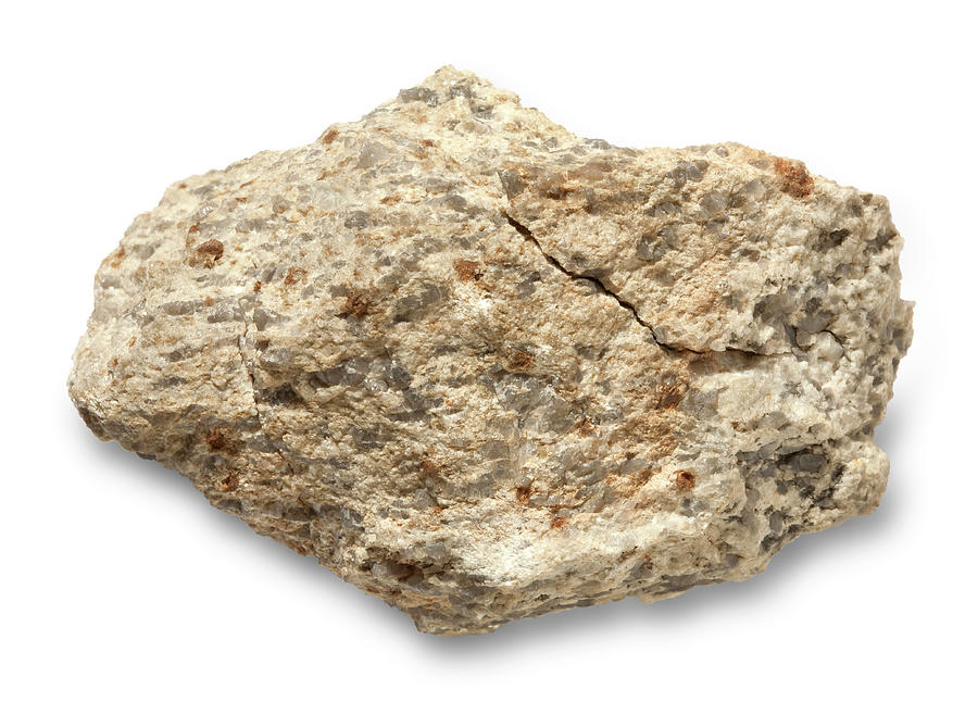 Mineralogy Photograph - Granite Rock #1 by Natural History Museum, London/science Photo Library