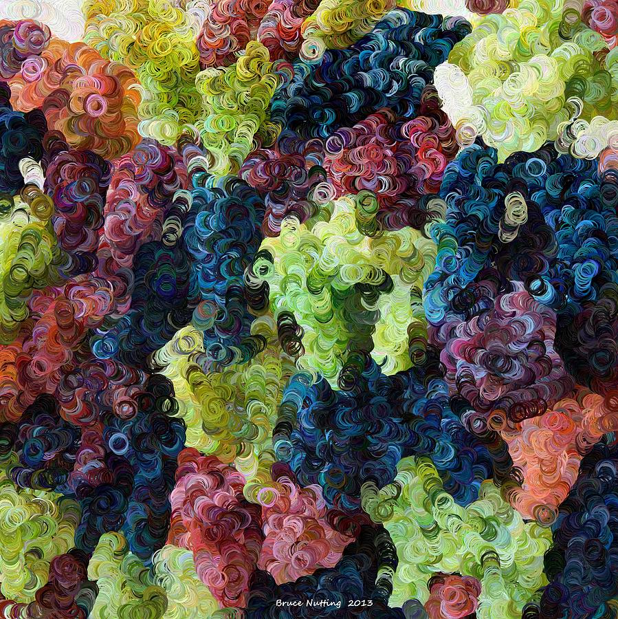 Grapes #1 Painting by Bruce Nutting