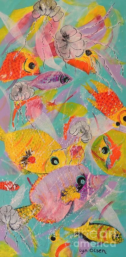 Great Barrier Reef Fish #2 Painting by Lyn Olsen