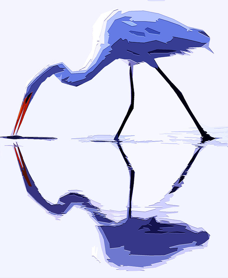 Great Egret #2 Digital Art by Brian Stevens