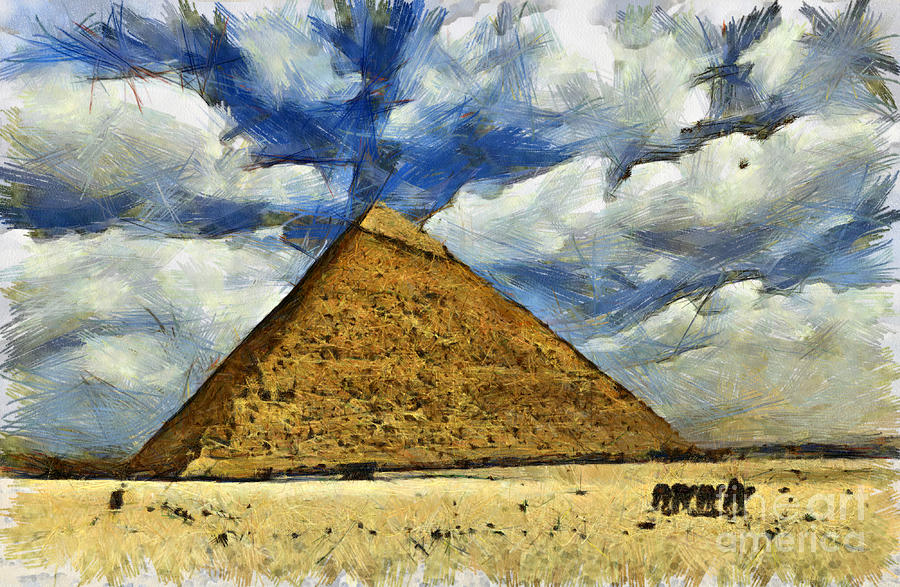 Great Pyramid of Egypt #1 Digital Art by Sophie McAulay