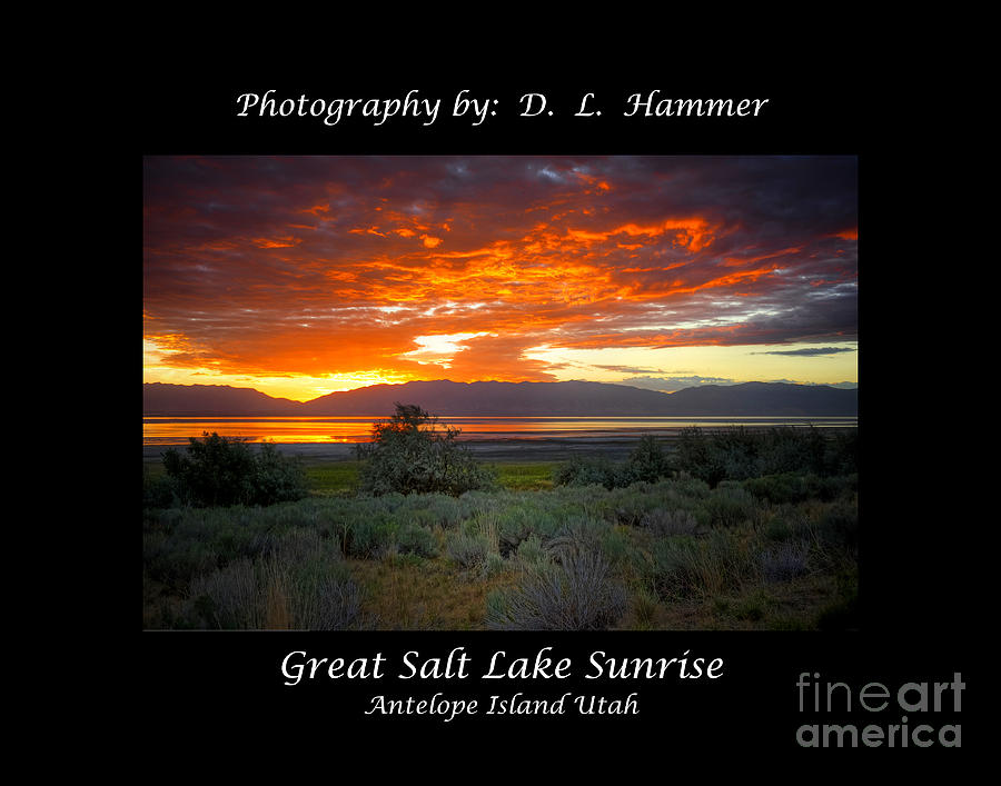 Great Salt Lake Sunrise #1 Photograph by Dennis Hammer