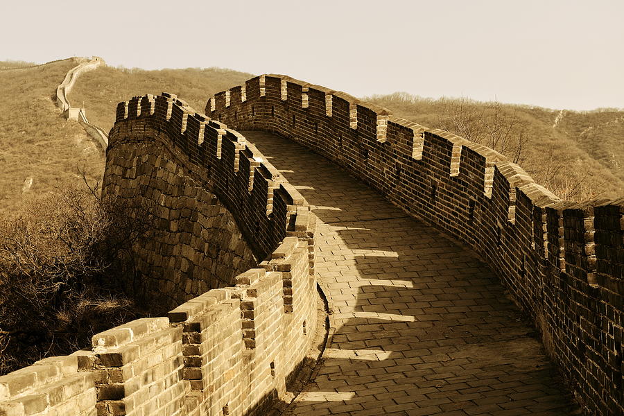Great Wall #1 Photograph by Songquan Deng
