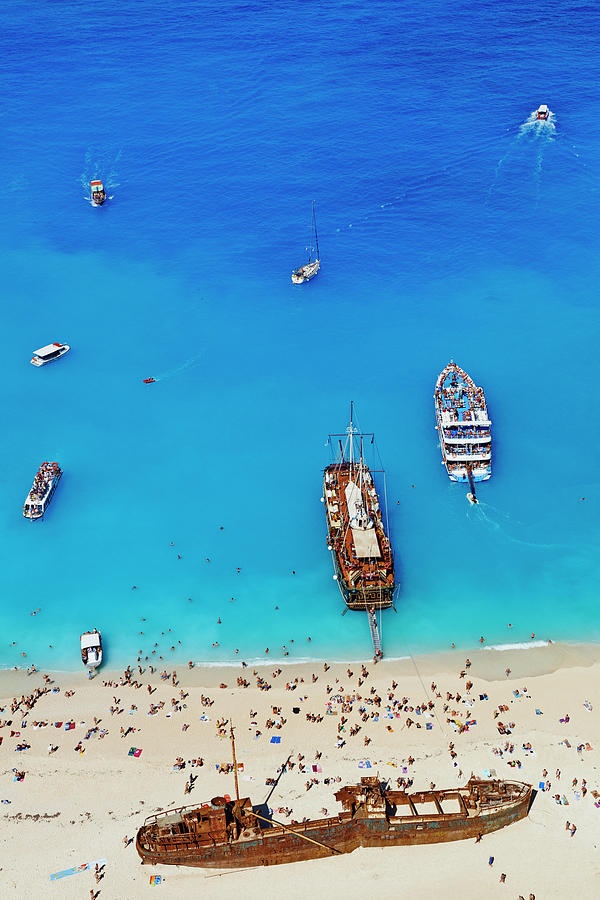 Greece, Zante Island, Shipwreck Beach #1 Photograph by Tuul & Bruno Morandi