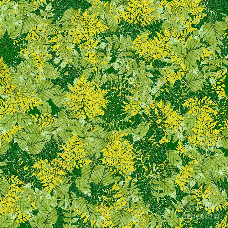 Nature Digital Art - Green foliage #1 by Gaspar Avila