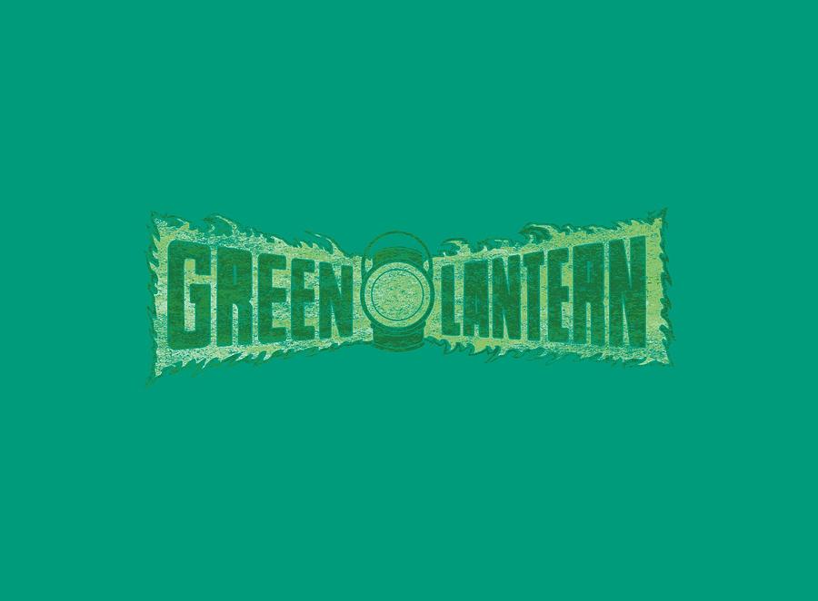 Green Lantern Digital Art - Green Lantern - Flame Logo #1 by Brand A