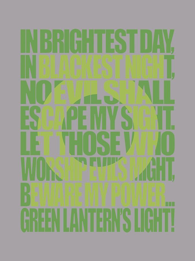 Green Lantern Digital Art - Green Lantern - Green Lantern Oath #1 by Brand A