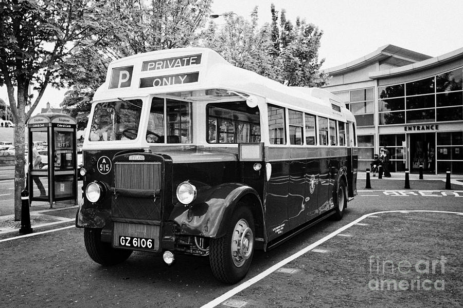 Transportation Photograph - Green Livery Ulster Transport Leyland Tiger Bus At Bangor Northern Ireland #1 by Joe Fox
