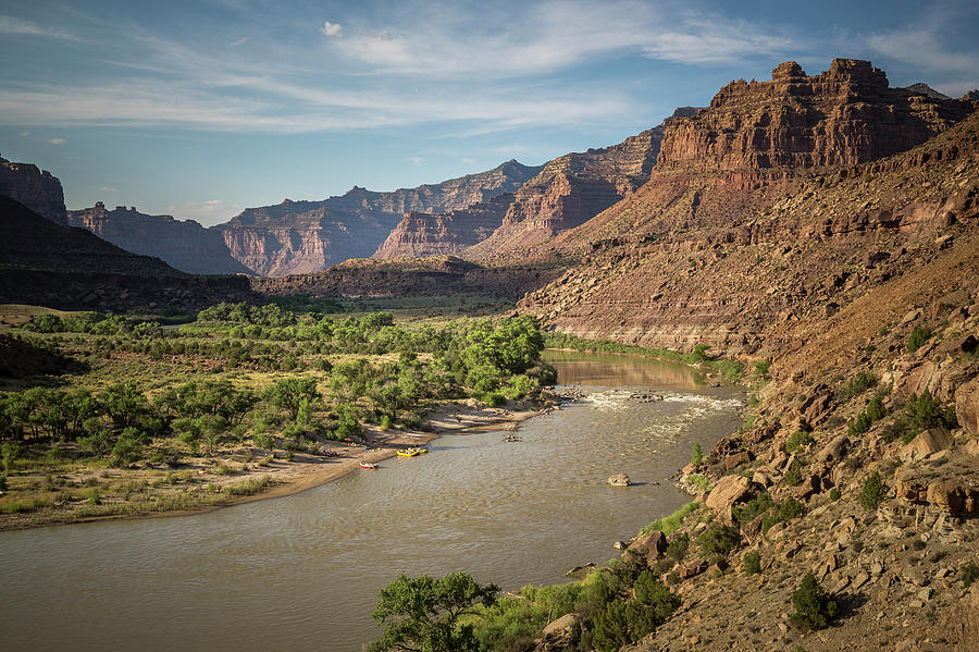 Green River And Mountains, Utah, Usa Photograph by Whit Richardson