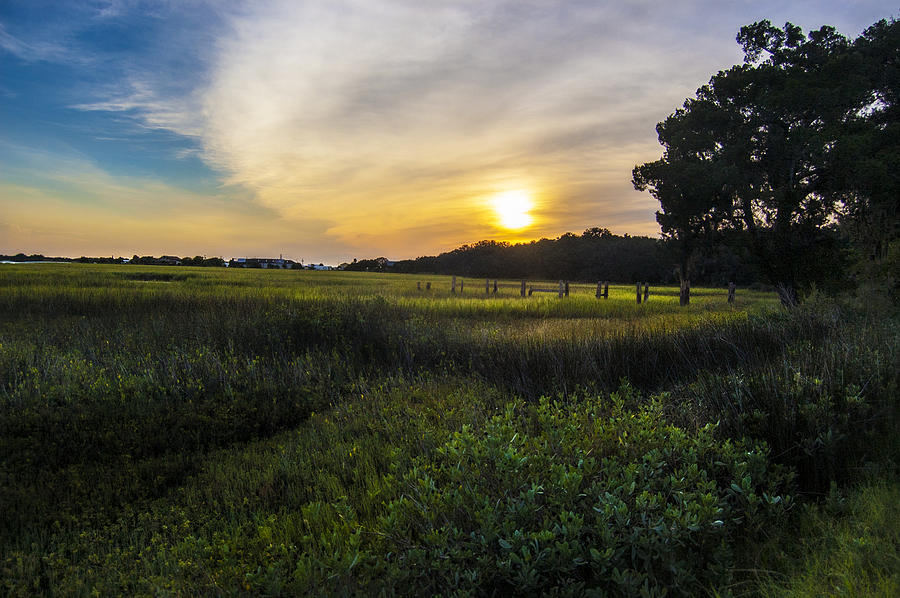 Green Sunset Photograph by Island Sunrise and Sunsets Pieter Jordaan