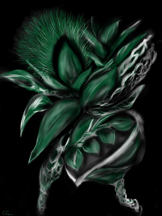 Greenery Gourd #1 Digital Art by Christine Fournier