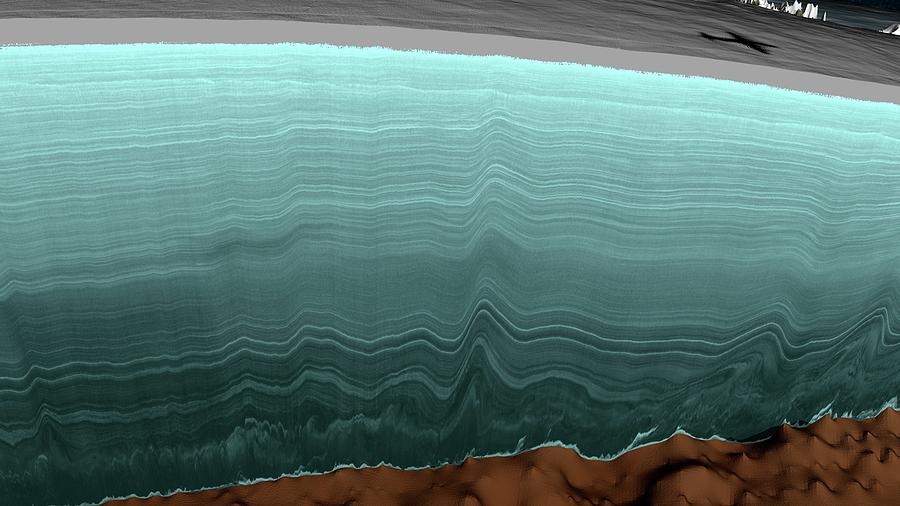 Greenland Ice Sheet Stratigraphy Photograph by Nasa/scientific ...