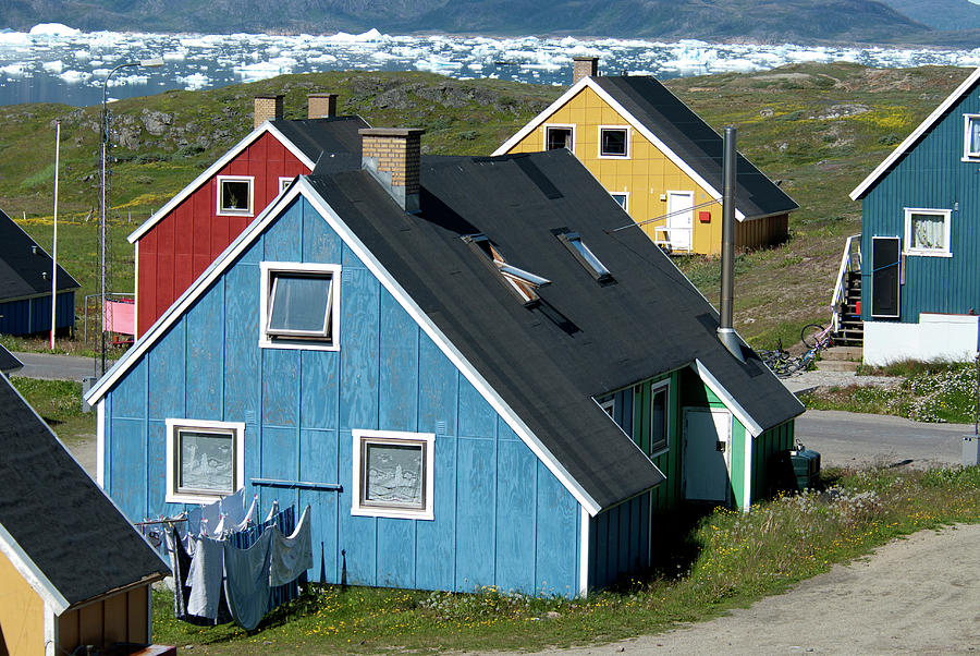 Architecture Photograph - Greenland, Narsaq #1 by David Noyes