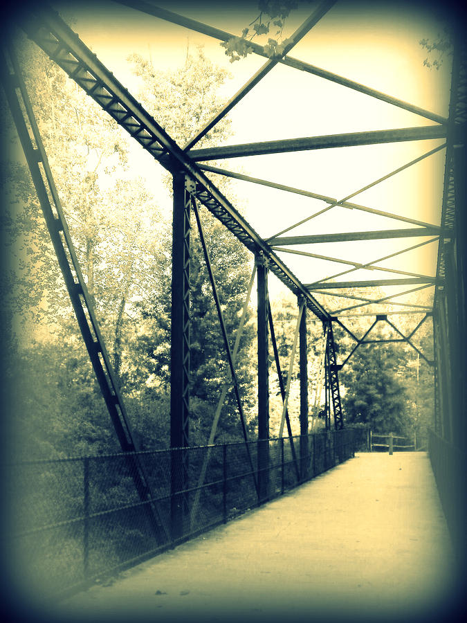 Bridge Photograph - Greenway Bridge #1 by Rebecca Haas