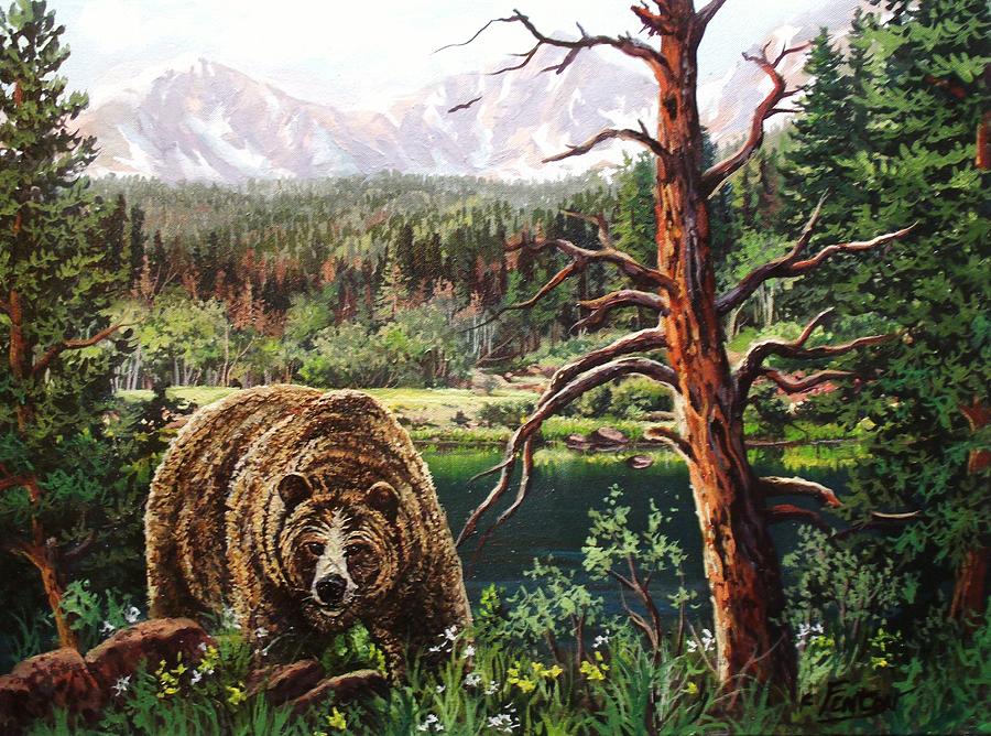 Grizzly Painting - Grizzley by W Scott Fenton Grizzly Painting - Grizzley by W Scott Fenton