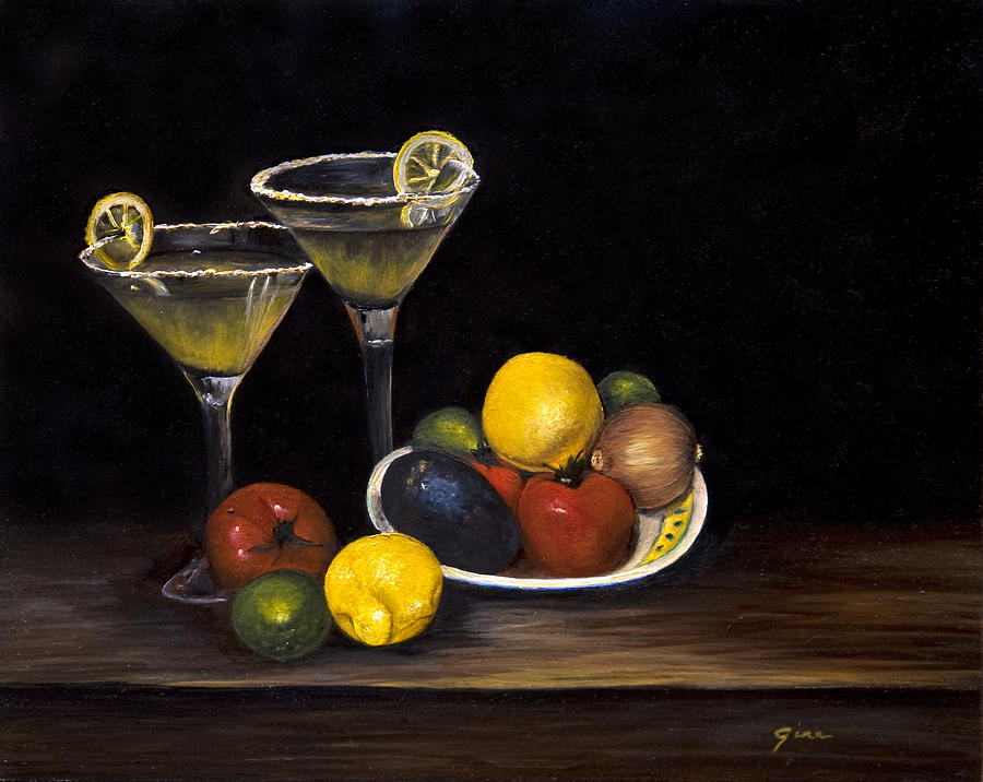 Guacamole and Margaritas #1 Painting by Gina Cordova