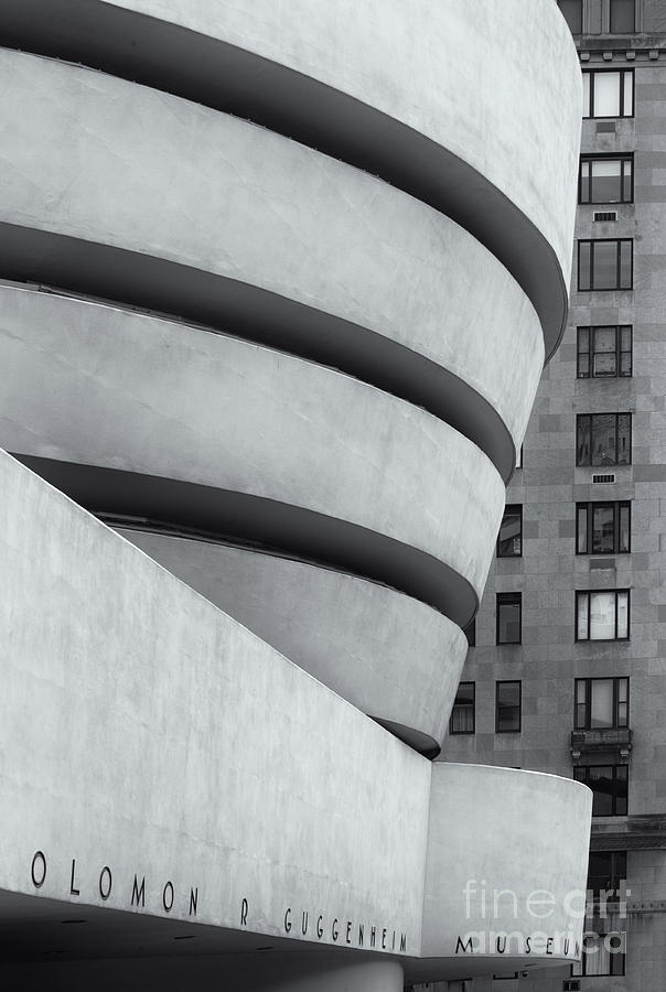 Guggenheim View 1 BW #2 Photograph by Jerry Fornarotto